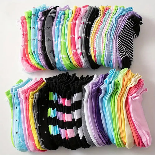 Assorted Colorful Ankle Socks
