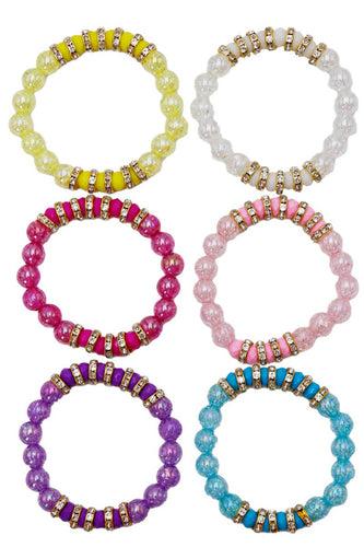 Bling Iridescent Gemstone Beaded Bracelet