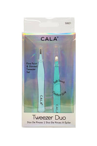 CALA Soft Touch Tweezer Duo Set Mint
