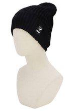 Load image into Gallery viewer, Chenille Fleece Lined Knitted Cuffed Beanie: ASSORTED / ONE SIZE