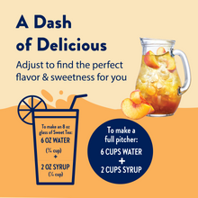 Load image into Gallery viewer, Sugar Free Peach Tea Syrup Concentrate