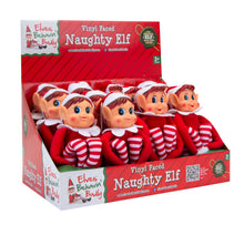 Load image into Gallery viewer, Elves Behavin’ Badly 12" Vinyl Face Elf Dolls in Display