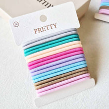 Load image into Gallery viewer, 16 pcs of Pastel Tone Elastic Hair Tie Set: PASTEL / ONE SIZE(12)
