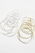 Load image into Gallery viewer, 5 Pair Multi Hoop Earrings Set