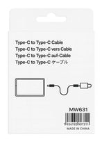 Load image into Gallery viewer, Type C To Type C 6FT Cable In Box MW631