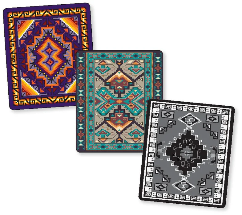 Plush Queen Size Blanket Southwestern Design