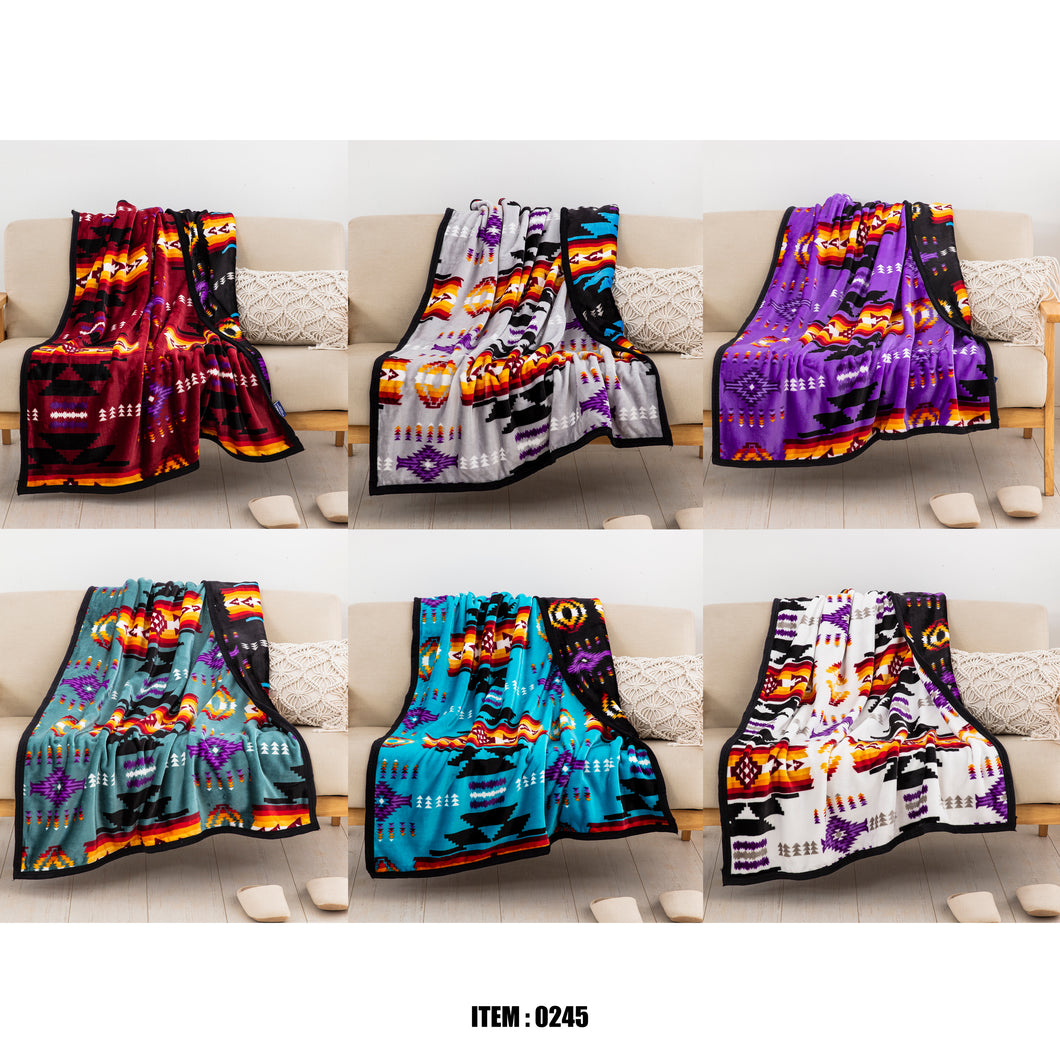 Design Throw Size Reversible Blanket